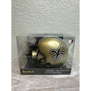 $16 🌙 New 2013 3M Scotch NFL New Orleans Saints Football Helmet Tape Dispenser